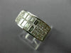 ESTATE WIDE 2.08CT DIAMOND 18KT WHITE GOLD 3D INVISIBLE ANNIVERSARY RING #26176