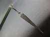 LARGE .70CT DIAMOND 14KT WHITE GOLD ELONGATED PAVE TRIANGULAR HANGING EARRINGS