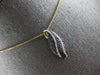 .90CT WHITE & BLACK DIAMOND 14KT YELLOW GOLD TEAR DROP FLOATING PENDANT #27971