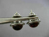 ESTATE LARGE 8.05CT DIAMOND & CABOCHON TOURMALINE 14KT WHITE GOLD HALO EARRINGS