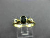ESTATE .45CT DIAMOND & AAA SAPPHIRE 14KT YELLOW GOLD 3D ENGAGEMENT RING #26230