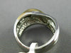ESTATE .33CT DIAMOND 14K WHITE & YELLOW GOLD MULTI ROW CRISS CROSS INFINITY RING