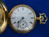 ANTIQUE 14K YELLOW GOLD ELGIN HUNTERS POCKETWATCH PERFECT CONDITION #19489