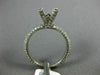 ESTATE 1.66CT DIAMOND 14K WHITE GOLD 4 PRONG ETERNITY SEMI MOUNT ENGAGEMENT RING