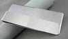 ESTATE LARGE 14KT WHITE GOLD RECTANGULAR MONEY CLIP ENGRAVABLE VERY SHARP #22876