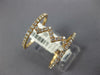 ESTATE WIDE .67CT DIAMOND 18KT ROSE GOLD 3D ZIG ZAG DOUBLE BAR FUN RING