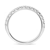 ESTATE .50CT DIAMOND 14K WHITE GOLD ROUND SEMI ETERNITY WEDDING ANNIVERSARY RING