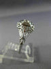 ANTIQUE WIDE .15CT OLD MINE DIAMOND 18KT WHITE GOLD SQUARE ENGAGEMENT RING 26037