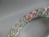 LARGE 17.85CT WHITE & MULTI COLOR DIAMOND 18KT WHITE GOLD CUFF BANGLE BRACELET