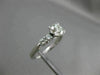 ANTIQUE .93CT DIAMOND PLATINUM SOLITAIRE FISHTAIL 5 STONE ENGAGEMENT RING #19022