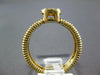 ESTATE .20CT DIAMOND 14KT YELLOW GOLD 3D CLASSIC OVAL PAVE FUN RING