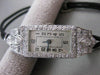 ANTIQUE LARGE 1.72CTW EURO MINE CUT DIAMOND PLATINUM DECO MECHANICAL WATCH #2584