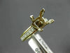 ESTATE .90CT DIAMOND 14KT 2 TONE GOLD PRINCESS SEMI MOUNT ENGAGEMENT RING #21106