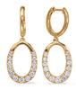 .65CT DIAMOND 14K YELLOW GOLD CLASSIC GRADUATING OPEN OVAL HOOP HANGING EARRINGS