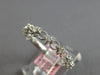 .24CT DIAMOND 14KT WHITE GOLD 3D 7 STONE FILIGREE MATTE & SHINY ANNIVERSARY RING