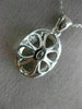 ESTATE LARGE 8.57CT DIAMOND & AAA BLACK NEEDLE QUARTZ 14KT WHITE GOLD 3D PENDANT