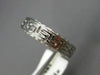 ESTATE 18KT WHITE GOLD 3D GREEK KEY FILIGREE WEDDING ANNIVERSARY RING #1516
