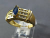 1.04CT DIAMOND & AAA SAPPHIRE 14KT YELLOW GOLD MARQUISE & ROUND FRIENDSHIP RING