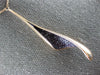 ESTATE LARGE 2.0CT AAA AMETHYST 14KT ROSE GOLD SWIRL TEAR DROP FUN LOVE NECKLACE