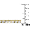 ESTATE LARGE 7.0CT DIAMOND 14KT YELLOW GOLD 3D CLASSIC ROUND TENNIS BRACELET