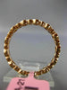 ESTATE .45CT DIAMOND 18K ROSE GOLD 3D FILIGREE ETERNITY WEDDING ANNIVERSARY RING