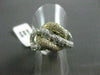 ESTATE WIDE 1.95CTW MULTI COLOR DIAMONDS 14KT W&Y GOLD INFINITY RING STUNNING!!
