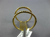 ESTATE LARGE .42CT DIAMOND 18KT YELLOW GOLD SEMI ETERNITY 2 ROW FULL FINGER RING