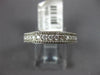 .35CT DIAMOND 18KT WHITE GOLD 3D ROUND FILIGREE SEMI ETERNITY ANNIVERSARY RING