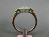 ESTATE .86CT DIAMOND 18KT WHITE GOLD 3D ROUND & PRINCESS FLOWER HALO LOVE RING