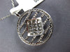 1.18CT DIAMOND 18K WHITE GOLD ROUND & PRINCESS CIRCULAR SQUARE INVISIBLE PENDANT