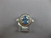 WIDE 1.29CT DIAMOND & AAA AQUAMARINE 18KT WHITE GOLD OVAL HALO ENGAGEMENT RING