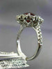 LARGE GIA 5.60CT DIAMOND & AAA RUBY PLATINUM 3D PRINCESS DIANA ENGAGEMENT RING
