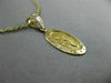 ESTATE 14K YELLOW GOLD OVAL SAINT CHRISTOPHER PROTECT US FLOATING PENDANT #24992