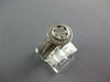 LARGE 1.53CT DIAMOND 14KT 2 TONE GOLD 3D HALO BEZEL ENGAGEMENT WEDDING RING SET