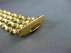 ANTIQUE WIDE 18KT YELLOW GOLD 3D MULTI ROW HANDCRAFTED FLORAL BRACELET #32312