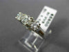 ESTATE 1.16CT DIAMOND 14KT WHITE GOLD PAST PRESENT FUTURE ENGAGEMENT RING #22152