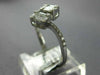 .39CT DIAMOND 18K WHITE GOLD 3D ROUND & BAGUETTE SQUARE CLUSTER CRISS CROSS RING
