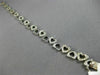 ANTIQUE 1.0CT DIAMOND 14KT WHITE GOLD 3D CLASSIC OPEN HEART LOVE BRACELET #17775