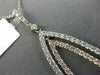 ESTATE EXTRA LARGE 2.09CT DIAMOND 14KT WHITE & ROSE GOLD DOUBLE MARQUISE PENDANT
