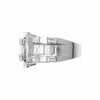 EXTRA LARGE 4.18CT DIAMOND 18KT WHITE GOLD ROUND & BAGUETTE FRIENDSHIP LOVE RING