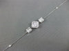 .51CT DIAMOND 18K WHITE GOLD ROUND & BAGUETTE 4 LEAF CLOVER FLOWER LOVE BRACELET