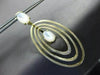 ESTATE LARGE AAA MOON STONE 14KT YELLOW GOLD MULTI OVAL CLIP ON HANGING EARRINGS