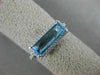 1.72CT DIAMOND & AAA BLUE TOPAZ 14KT WHITE GOLD 3D FILIGREE HALO ENGAGEMENT RING