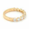 1.02CT DIAMOND 18KT YELLOW GOLD SEMI ETERNITY 10 STONE WEDDING ANNIVERSARY RING