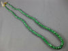 ESTATE LONG 25.15CT AAA EMERALD GOLD FILLED 3D CLASSIC MULTI BEAD FUN NECKLACE