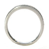 ESTATE .16CT DIAMOND 18KT WHITE GOLD CLASSIC 2MM SEMI ETERNITY ANNIVERSARY RING
