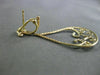 ESTATE LARGE .67CT DIAMOND 14K WHITE & YELLOW GOLD FLEUR DE LIS CLIP ON EARRINGS