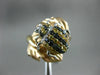 LARGE .68CT BLACK DIAMOND & YELLOW SAPPHIRE 18K WHITE & ROSE GOLD 3D BEETLE RING