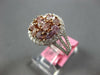 LARGE 2.21CT WHITE & PINK DIAMOND 18KT WHITE & ROSE GOLD 3D MULTI SHAPE FUN RING