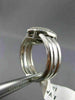 ESTATE WIDE .65CT DIAMOND 14KT WHITE GOLD 3D PAVE HEART PROMISE LOVE RING #671